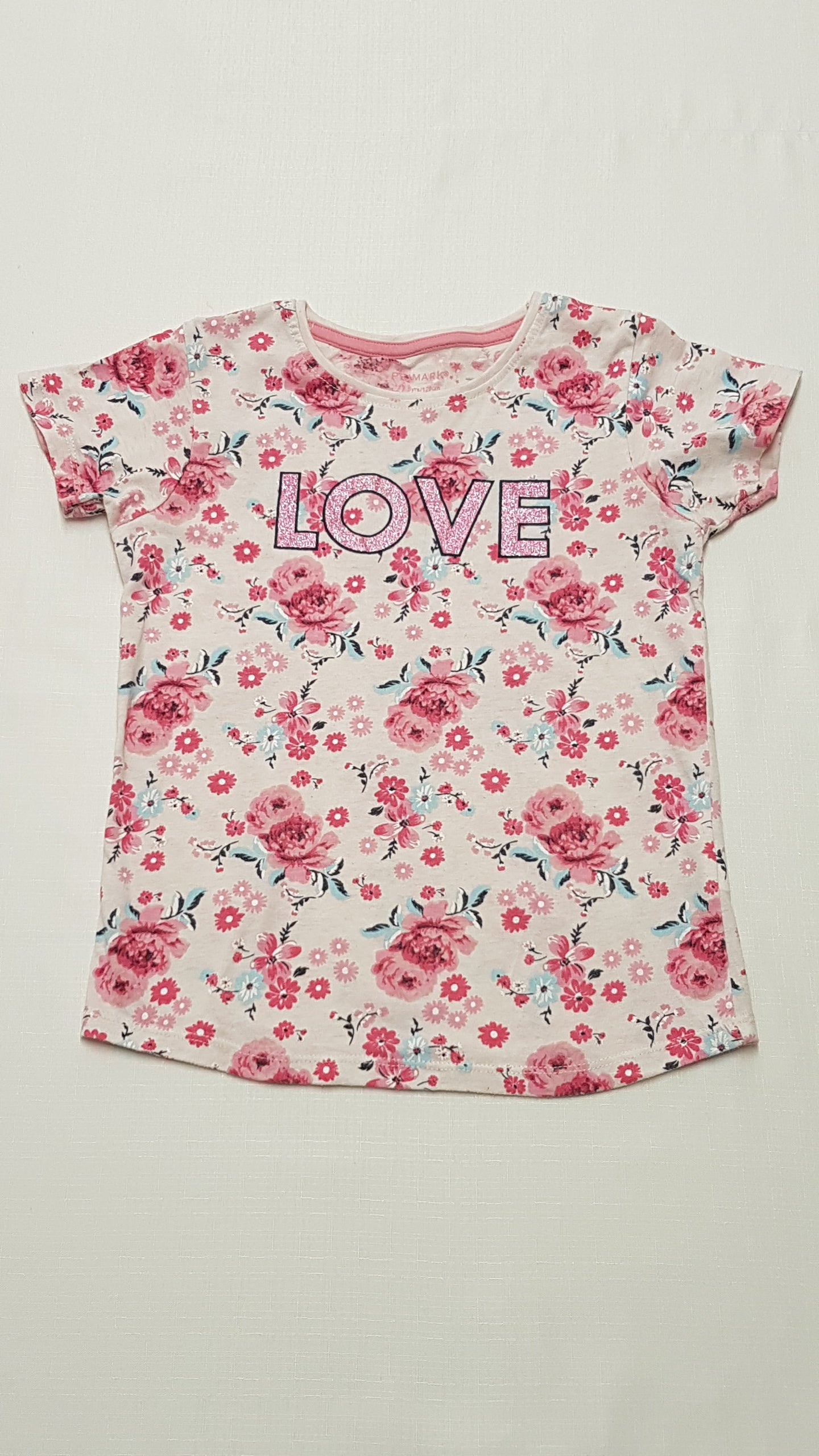 PRIMARK LOVE FELIRATÚ KISLÁNY PÓLÓ 128