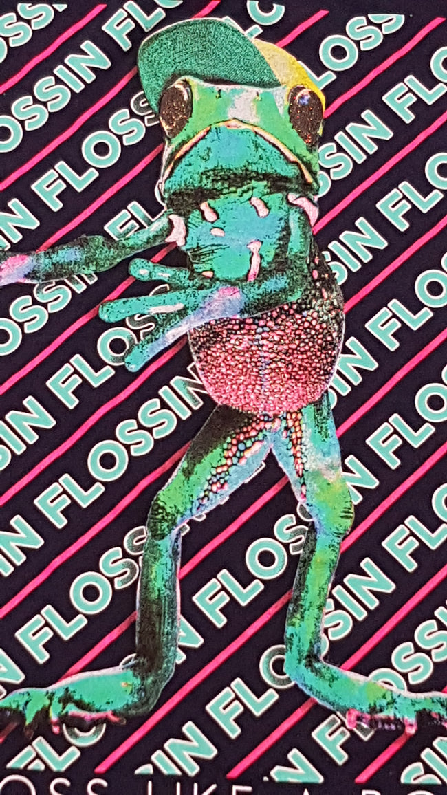 GEORGE ARANYOS,SZÍNES CSILLÁMPOROS,NAGY BÉKA FIGURÁS KISLÁNY PÓLÓ 134-140 Main Image