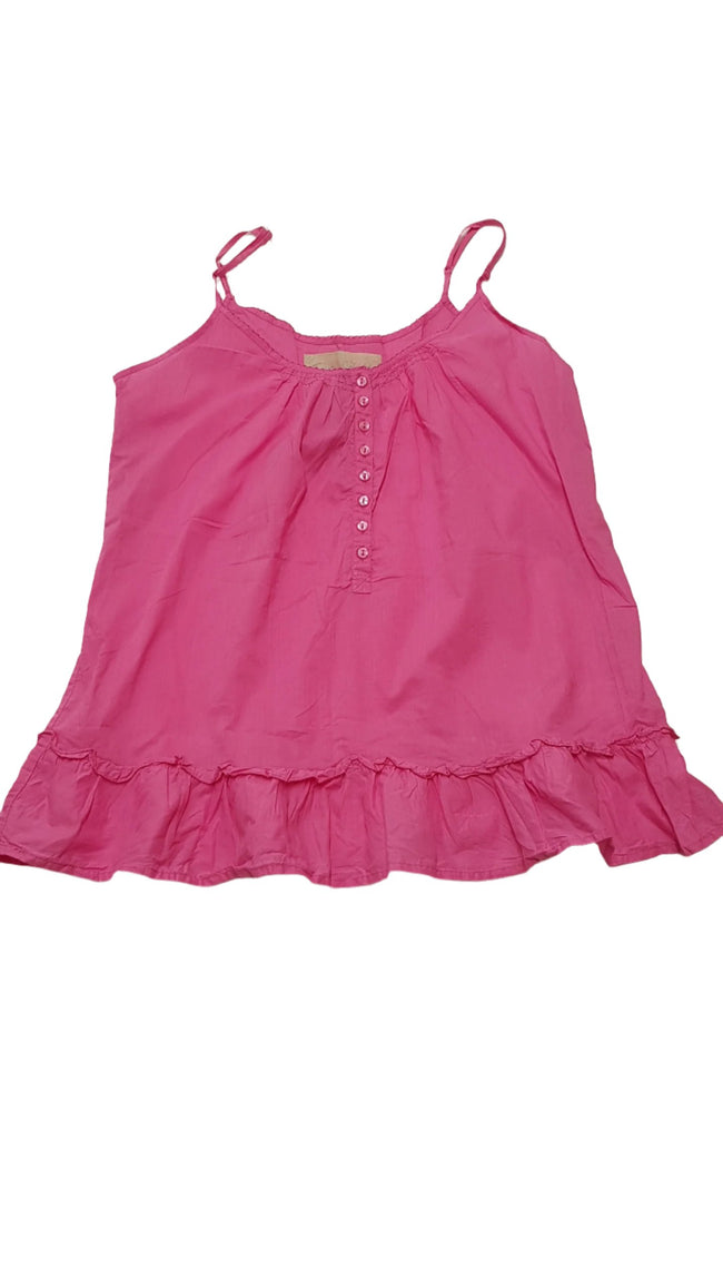 RIVER ISLAND CSAJOS,FODROS,PÁNTOS,CIKLÁMEN SZÍNŰ KISLÁNY DIVAT TRIKÓ 164-176 Hover Image