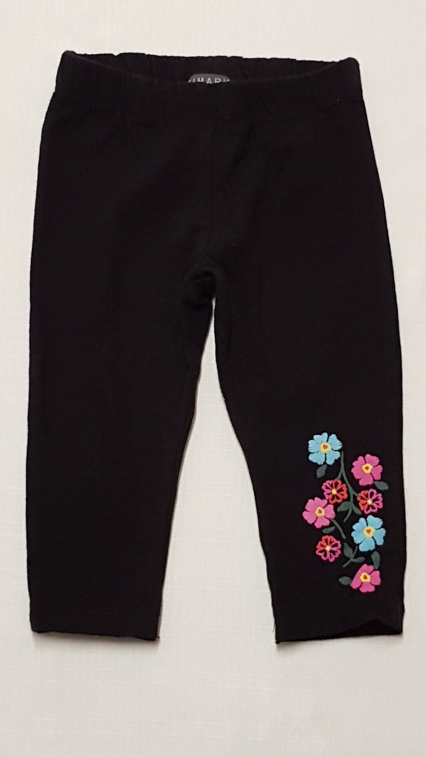 PRIMARK GYÖNYÖRŰ SZÍNES,VIRÁGMINTÁS KISLÁNY LEGGING 80