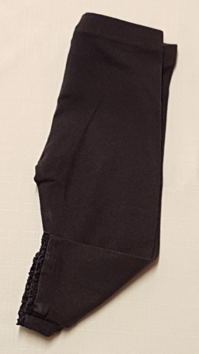 NEXT SÖTÉTKÉK,CSIPKÉS ALJÚ KISLÁNY LEGGING 74 Hover Image