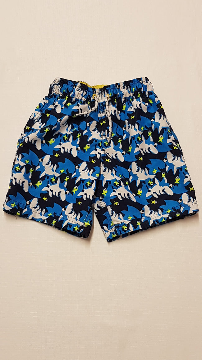 PRIMARK HÁLÓS BELSEJŰ, CÁPÁS KISFIÚ FÜRDŐNADRÁG 116 Hover Image