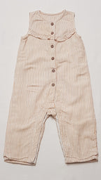 M&S KIDS ELÖL GOMBOS,FODROS,VÉKONY CSÍKOS KISLÁNY PLAYSUIT 74