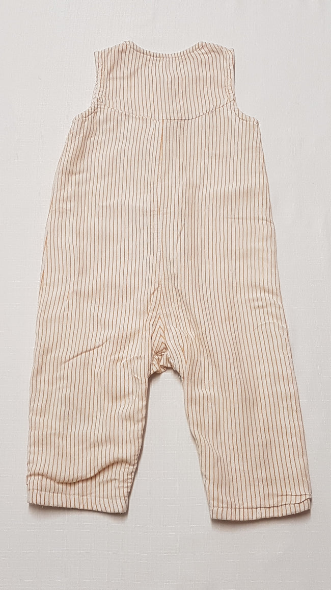 M&S KIDS ELÖL GOMBOS,FODROS,VÉKONY CSÍKOS KISLÁNY PLAYSUIT 74 Main Image