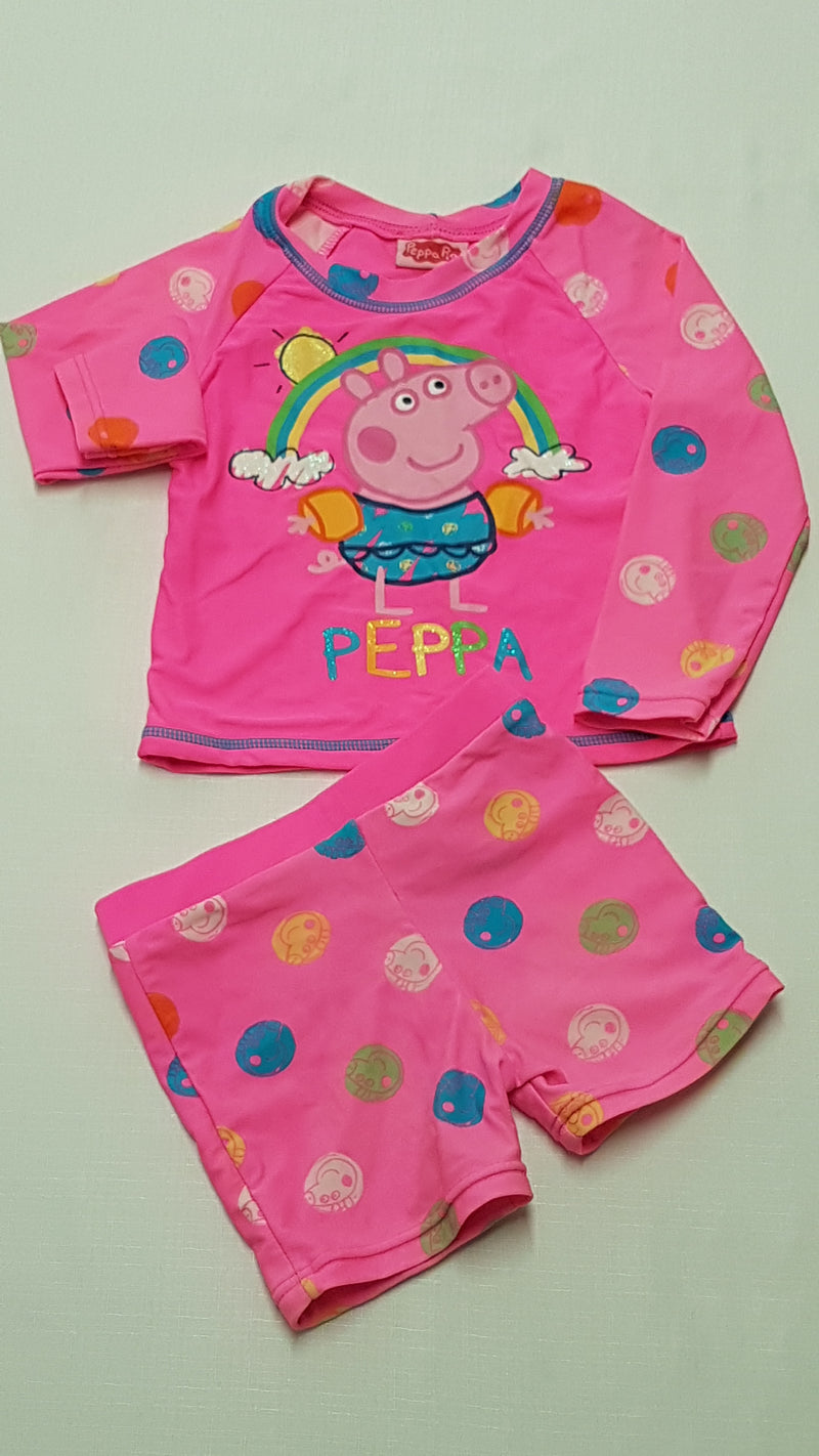 GEORGE ARANYOS PEPPA PIGES KISLÁNY ÚSZÓ SZETT 80-86