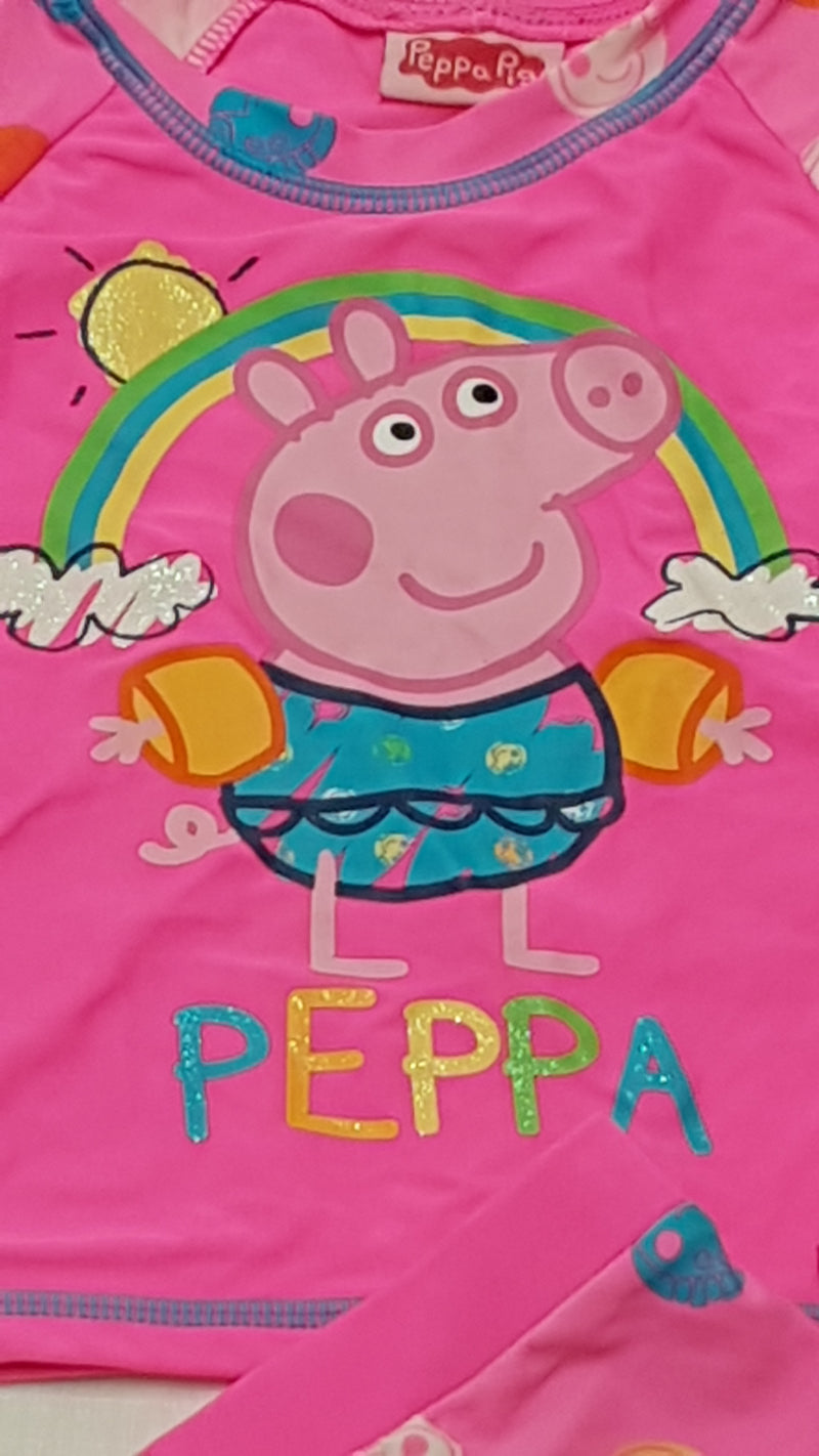 GEORGE ARANYOS PEPPA PIGES KISLÁNY ÚSZÓ SZETT 80-86