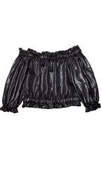 RIVER ISLAND CSODÁLATOS,EXTRAMINŐSÉGŰ,CROP FAZONÚ KISLÁNY FELSŐ 134-140