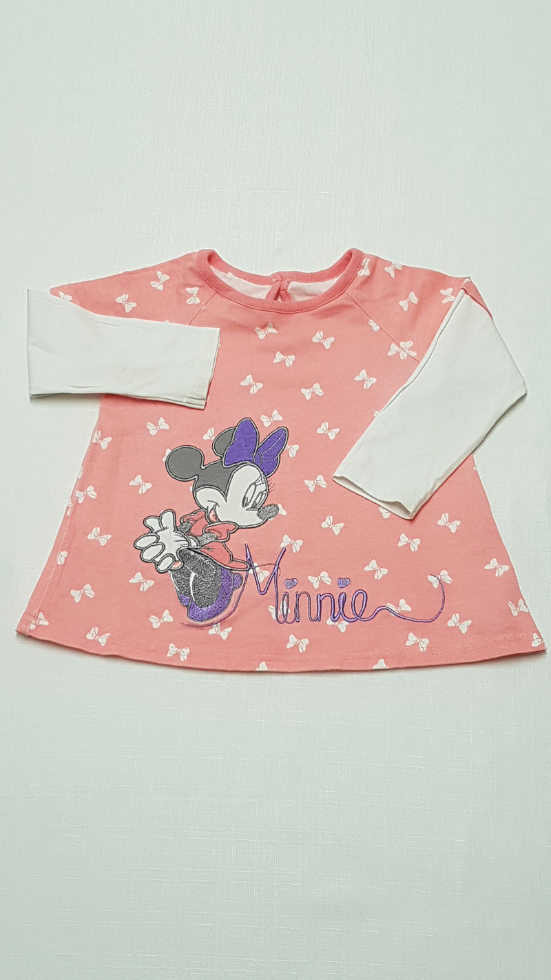 GEORGE DISNEY MINNIE MOUSE TÜNDÉRI KISLÁNY TUNIKA FELSŐ 74-80