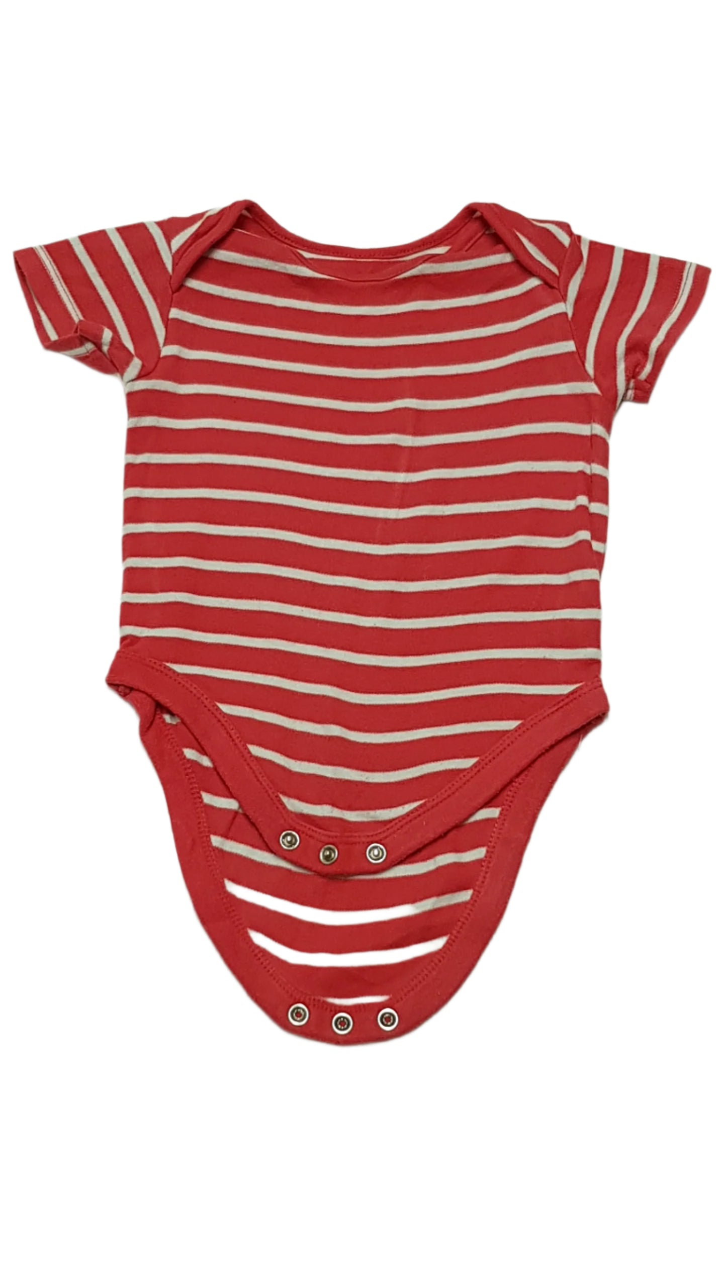 MINI CLUB PIROS-FEHÉR CSÍKOS KISLÁNY BODY 80