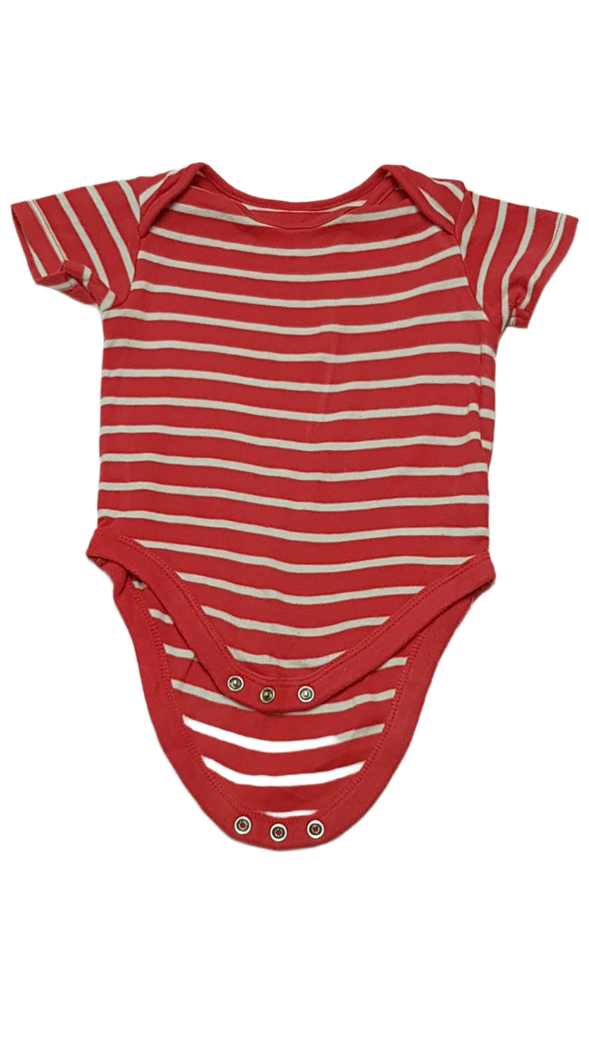 MINI CLUB PIROS-FEHÉR CSÍKOS KISLÁNY BODY 80 Hover Image