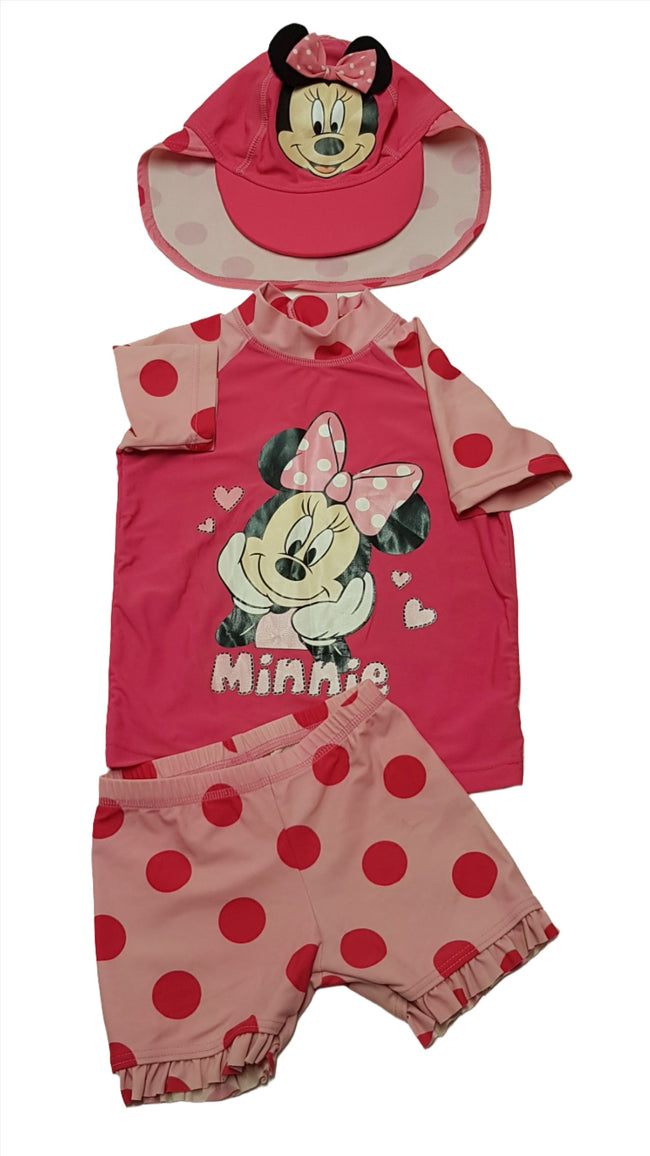 MINI CLUB ÉDI-BÉDI MINIE MOUSE KISLÁNY FÜRDŐRUHA SZETT 92 Hover Image