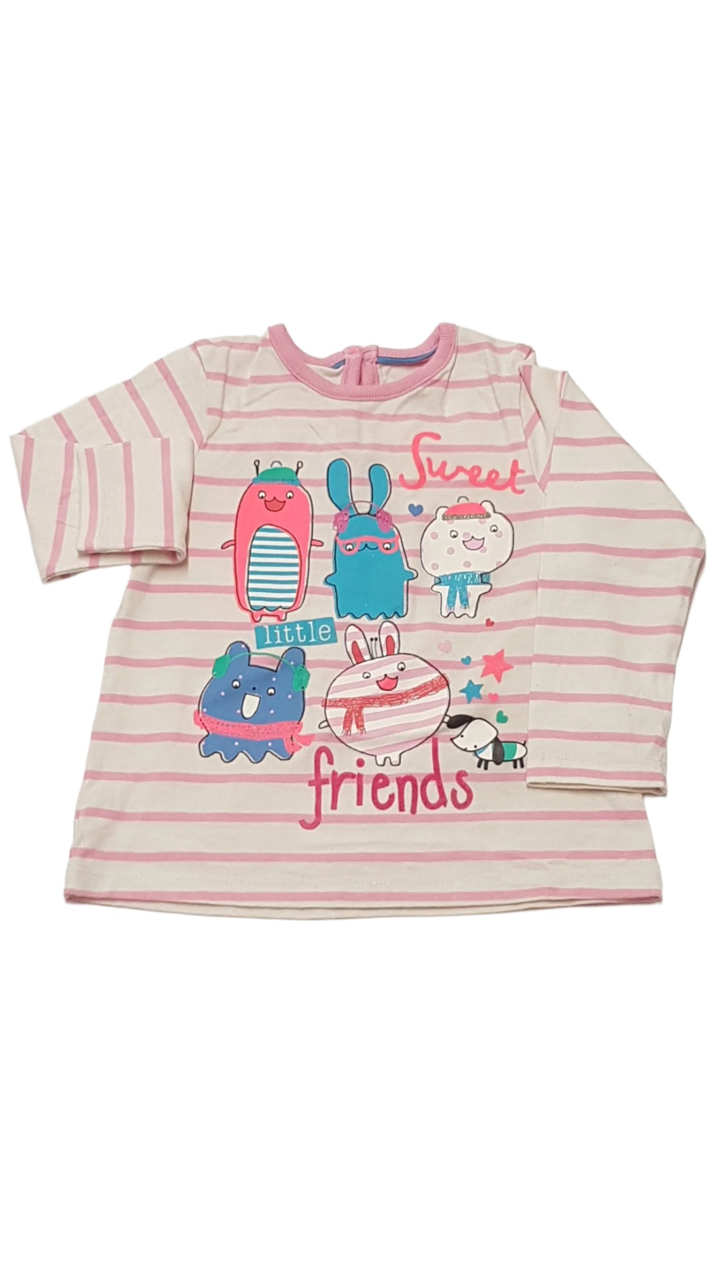 M&S KIDS VIDÁM FIGURÁS,CSÍKOS KISLÁNY FELSŐ 92