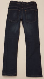PREMIUM DENIM SLIM TRENDI KISFIÚ FARMERNADRÁG,ÁLLÍTHATÓ GUMIS DERÉKRÉSSZEL 128-134