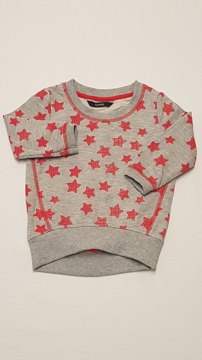 GEORGE CSILLAGMINTÁS KISLÁNY PULÓVER 74-80 Hover Image