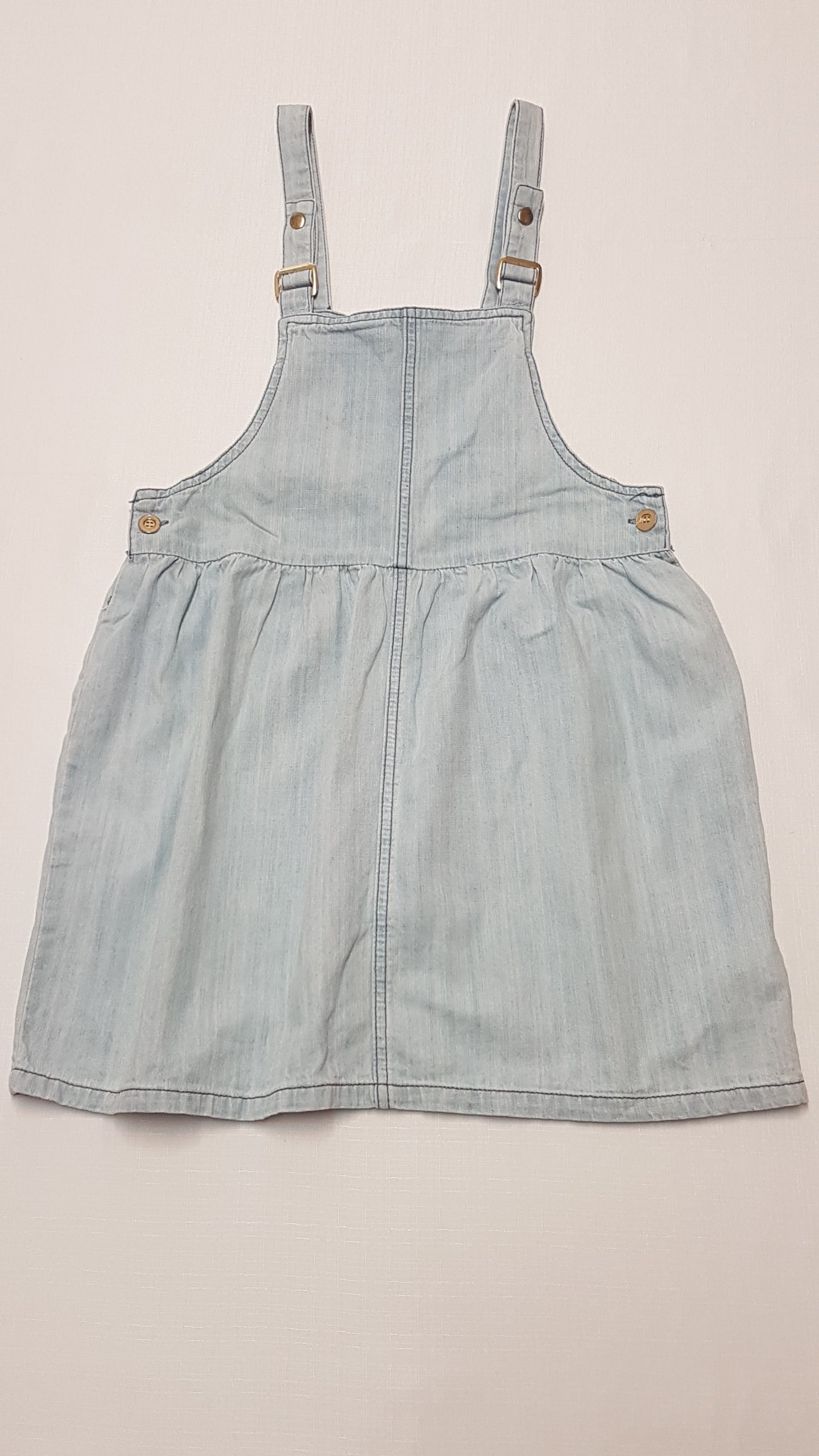 FOREVER 21 GIRLS MINŐSÉGI,KOPTATOTT,KANTÁROS KISLÁNY FARMER RUHA 140
