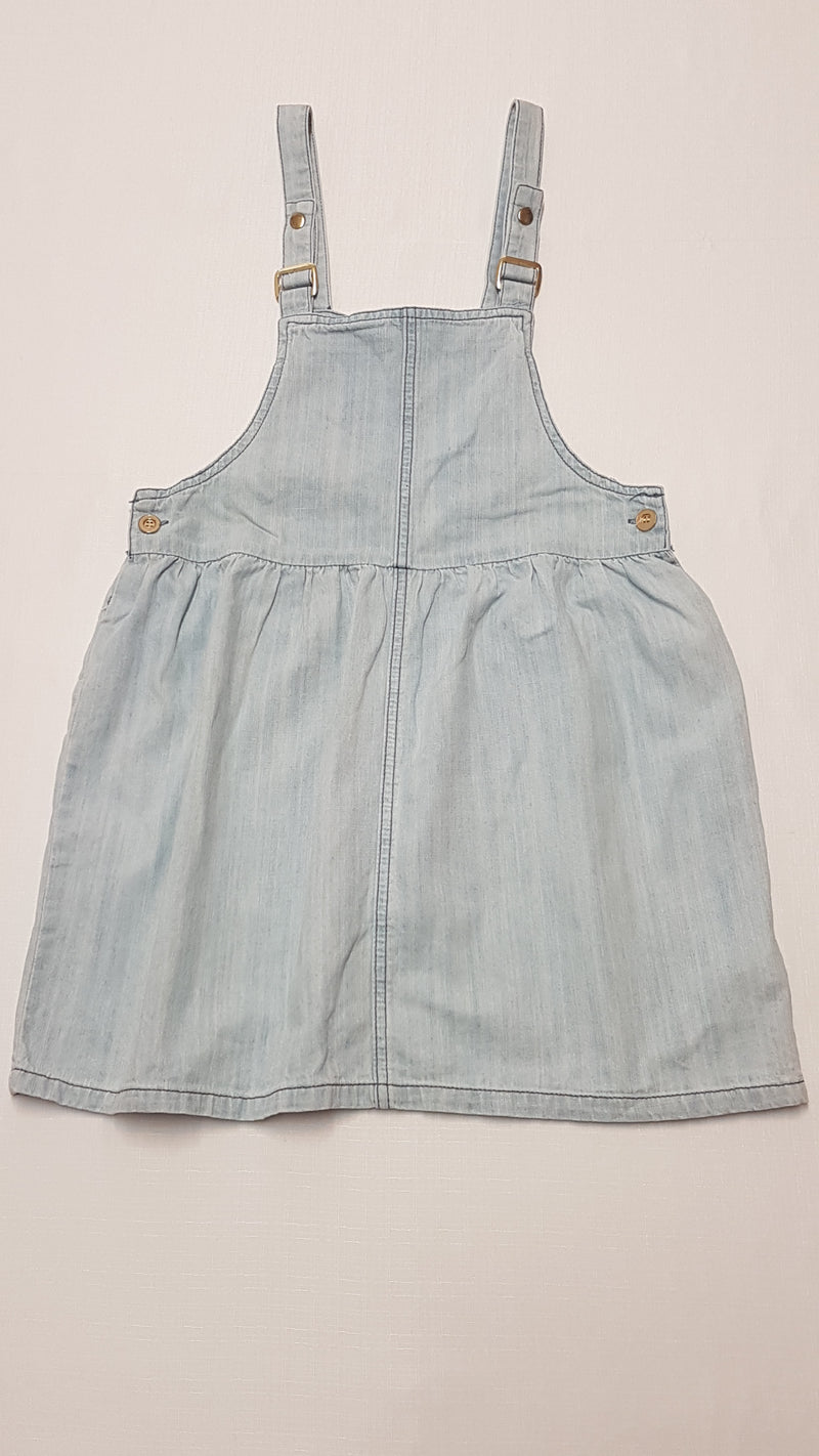 FOREVER 21 GIRLS MINŐSÉGI,KOPTATOTT,KANTÁROS KISLÁNY FARMER RUHA 140