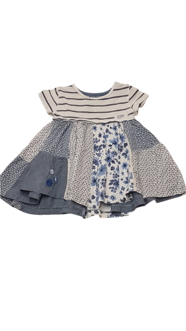 NEXT CSINI,PÖRGÖS,PAMUT KISLÁNY RUHA 80 Hover Image