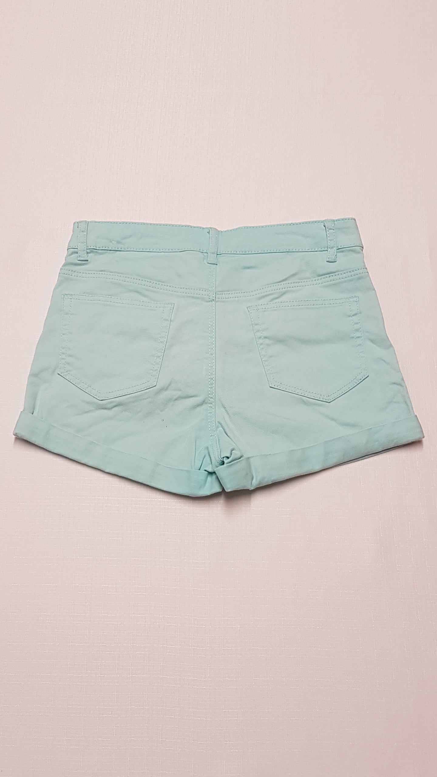 H&M MENTA SZÍNŰ,TRENDI KISLÁNY FARMER RÖVIDNACI 152