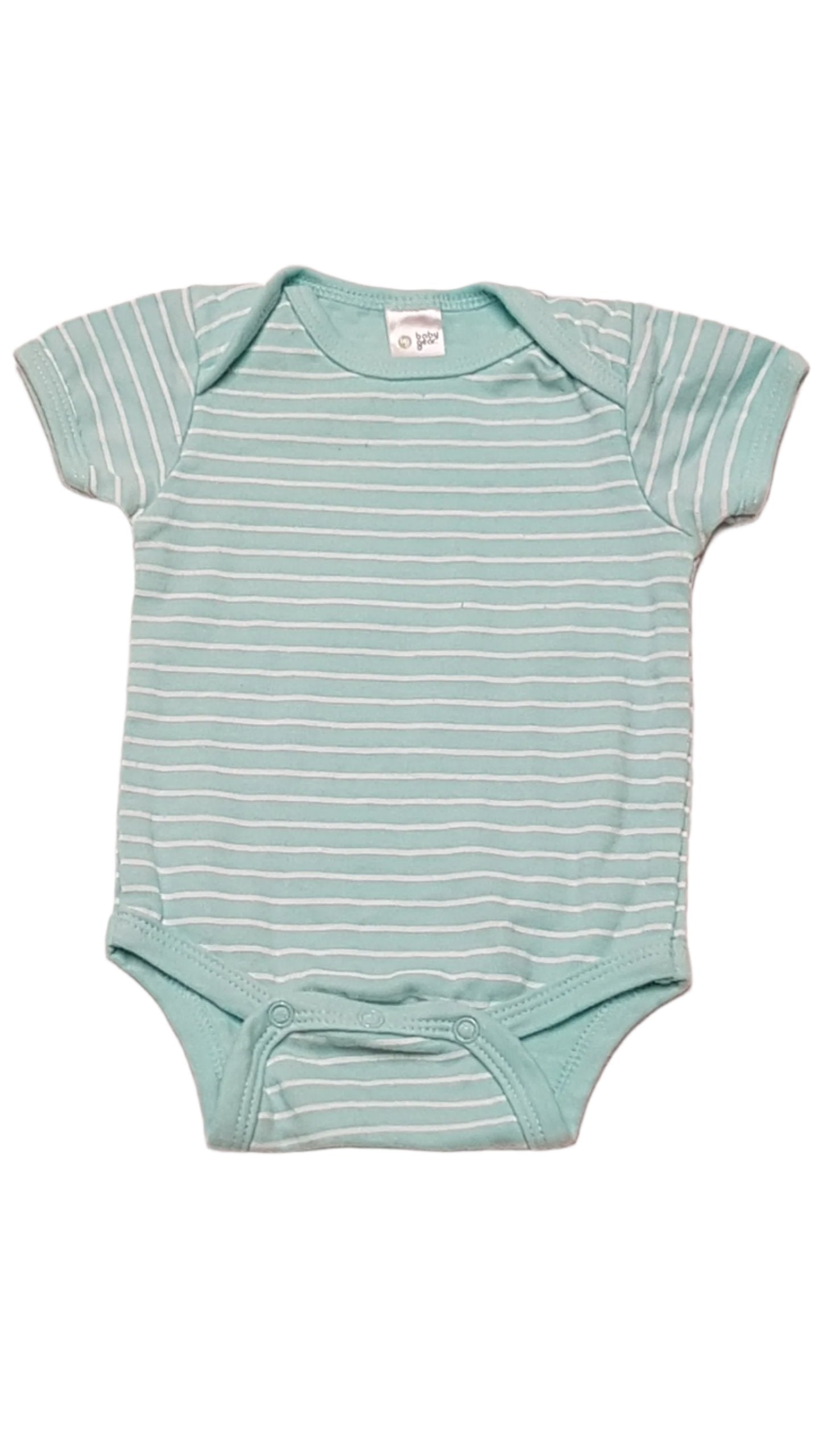 BABY GEAR MENTA SZÍNŰ,CSÍKOS UNISEX BODY 56