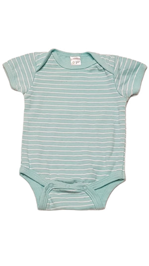 BABY GEAR MENTA SZÍNŰ,CSÍKOS UNISEX BODY 56