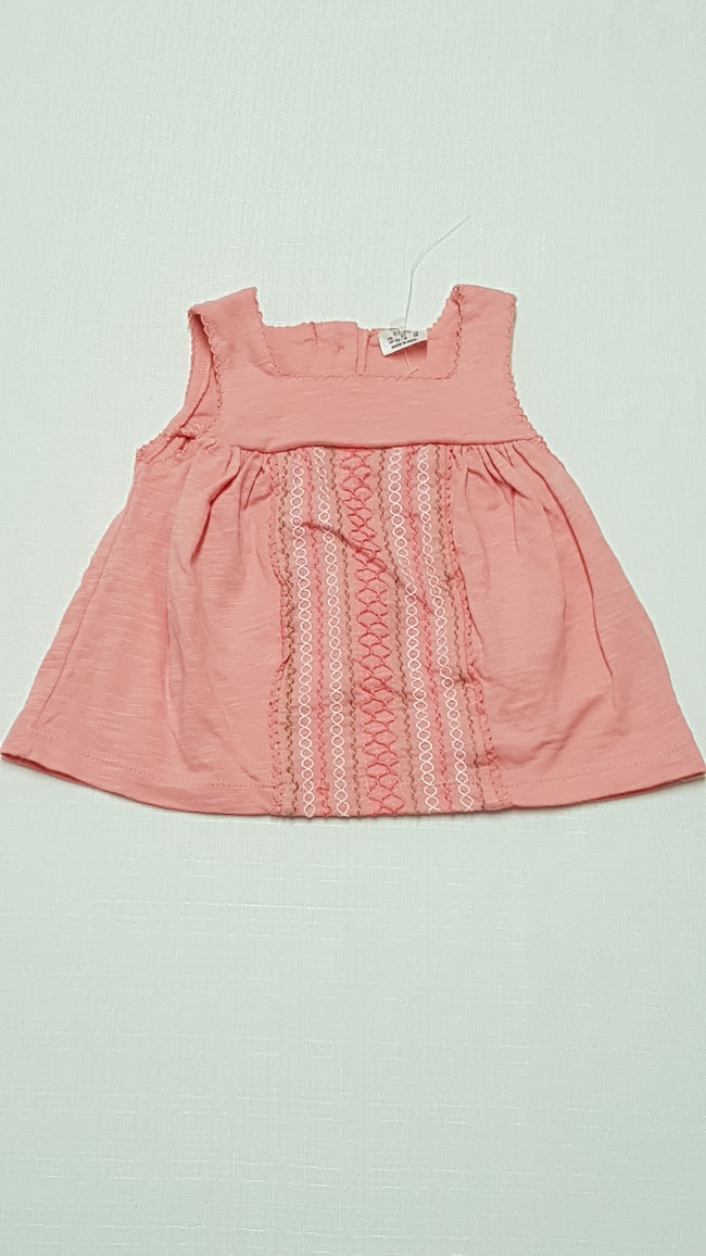 ÚJ F&F KIDS HÍMZETT KISLÁNY TUNIKA RUHA 56 Hover Image