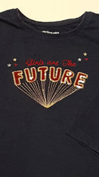 VERTBAUDET FUTURE FELIRATOS,FLITTERES KISLÁNY FELSŐ 92