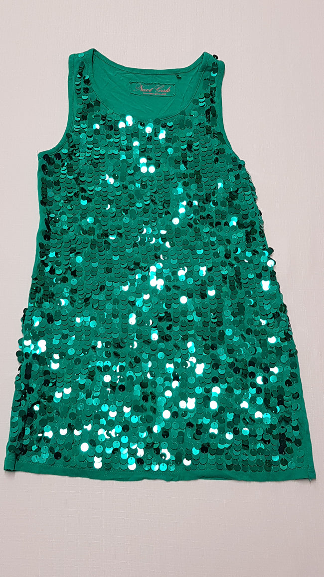 NEXT GYÖNYÖRŰ SZÉP FLITTERES ,TRENDI KISLÁNY TRIKÓ 134 Hover Image