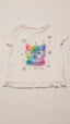 F&F KIDS TÜNDÉRI,SZIVÁRVÁNY SZÍNŰ,UNICORN FEJŰ CICÁS,CSAJOS KISLÁNY PÓLÓ 104