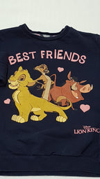 DISNEY LION KING BEST FRIENDS FELIRATÚ,ARANYOS KISFIÚ PULÓVER 122