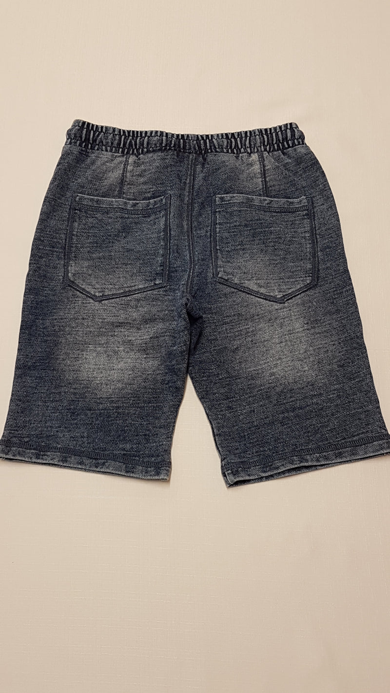 F&F KIDS KOPTATOTT,FARMERHATÁSÚ,KÉTOLDALT ZSEBES,VAGÁNY,PAMUT,KISFIÚ BERMUDA NADRÁG GUMIS DERÉKRÉSSZEL 140