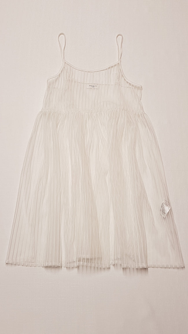 ÚJ BALABALA KIDS FEHÉR,TÜLLÖS ,KISLÁNY,CSINI STRANDRUHA 128 Hover Image