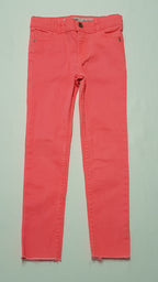 ÚJ DENIM CO. SKINNY NEON SZÍNŰ,TRENDI KISLÁNY FARMERNADRÁG, ÁLLÍTHATÓ GUMIS DERÉKRÉSSZEL  128