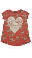 BENETTON SZÍVECSKÉS,FELIRATOS,VIRÁGOS KISLÁNY PÓLÓ 98