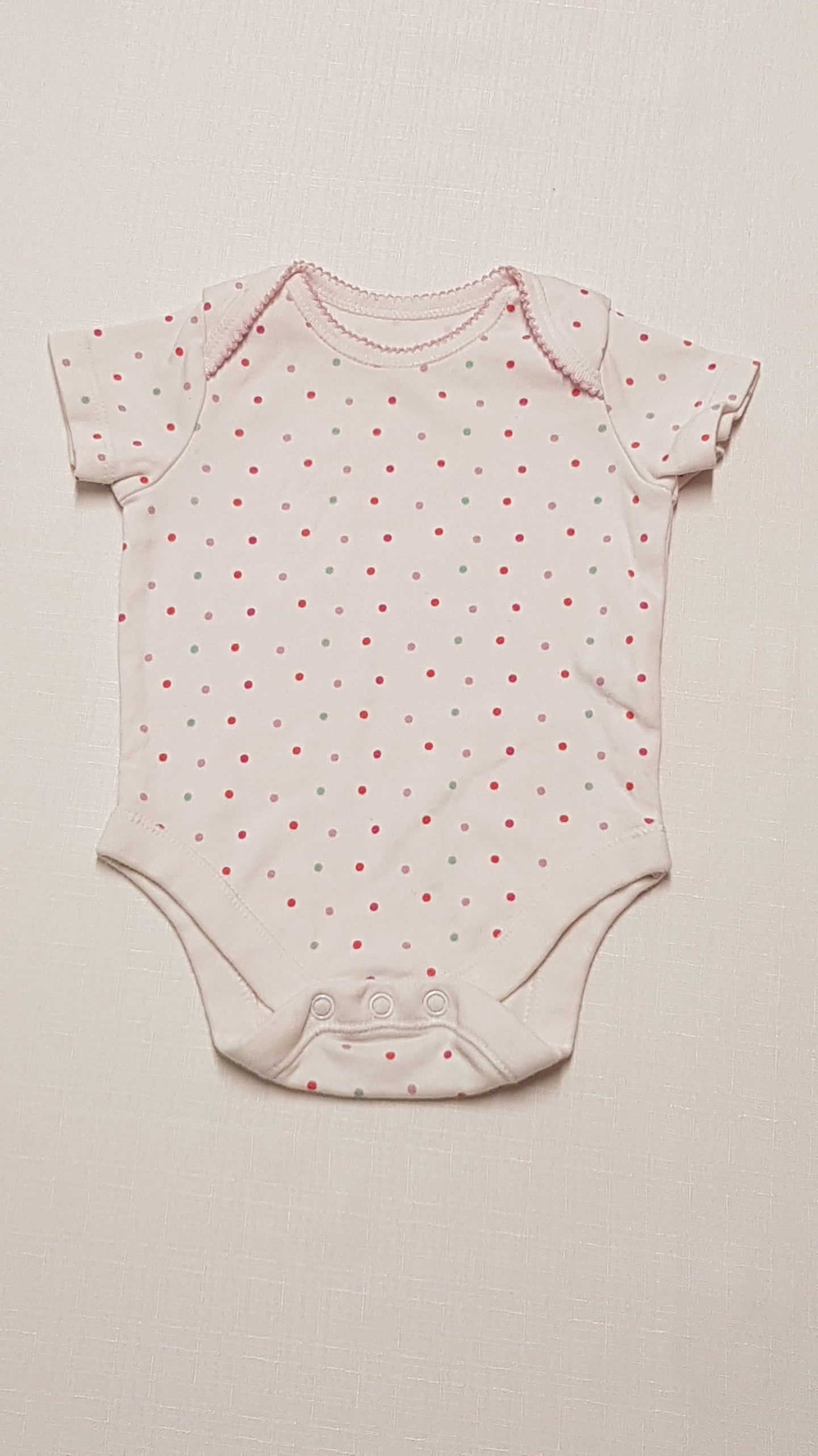 F&F KIDS SZÍNES PÖTTYÖS KISLÁNY BODY 68
