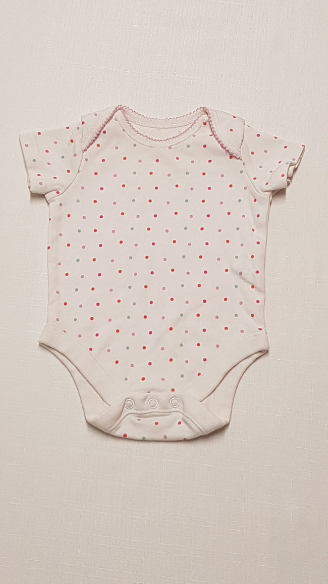 F&F KIDS SZÍNES PÖTTYÖS KISLÁNY BODY 68 Hover Image