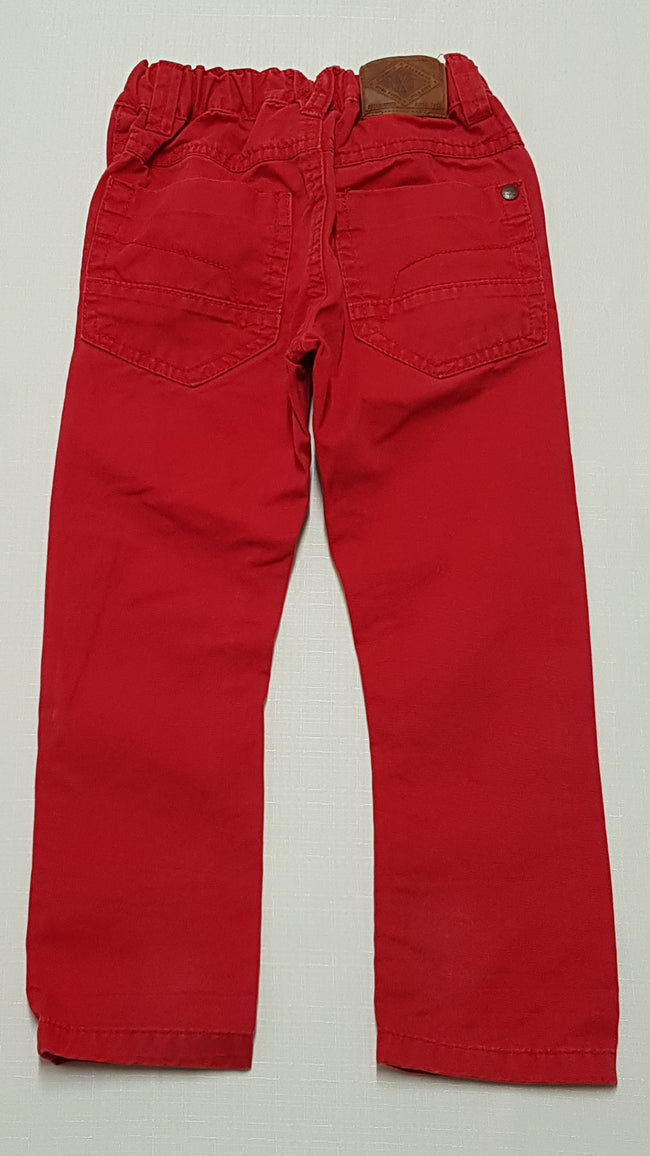 NEXT MINŐSÉGI,PIROS SZÍNŰ KISFIÚ FARMERNADRÁG ,ÁLLÍTHATÓ GUMIS DERÉKRÉSSZEL 98 Main Image