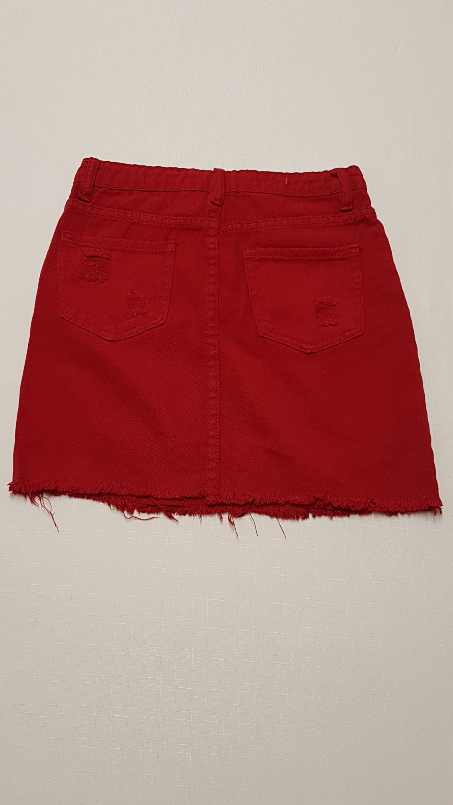 DENIM CLUB TRENDI, PIROS FARMERSZOKNYA