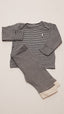 M&S KIDS PUHA TAPINTÁSÚ,VÉKONY CSÍKOS UNISEX SZETT 56-62