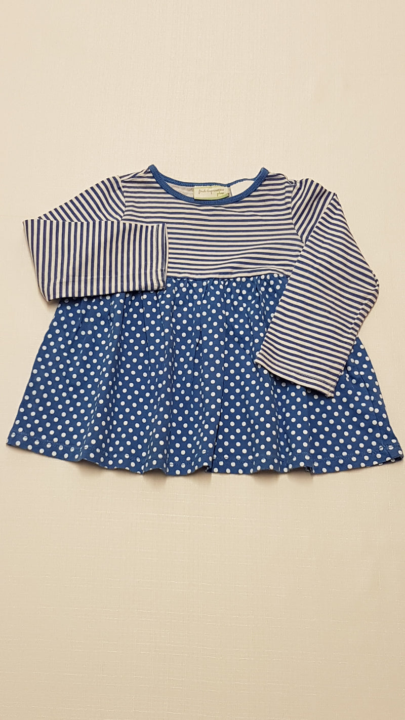 FRIST IMPRESTONE ARANYOS PÖTTYÖS,CSÍKOS,PAMUT KISLÁNY TUNIKA 80