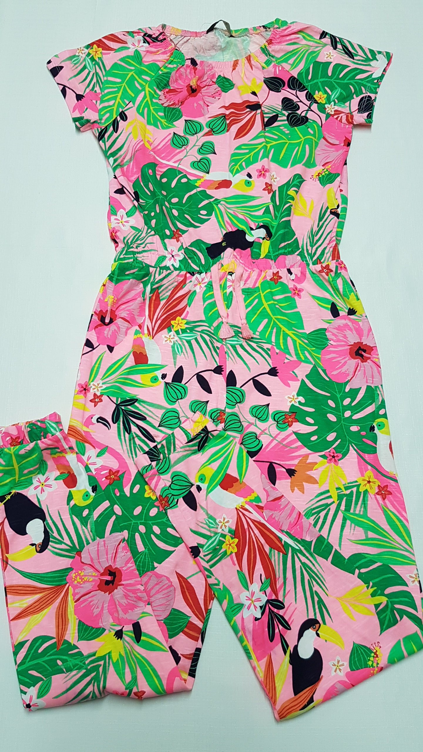 ÚJ GEORGE CSODÁLATOS,HAWAII MINTÁS,KISLÁNY PLAYSUIT 146-152