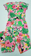 ÚJ GEORGE CSODÁLATOS,HAWAII MINTÁS,KISLÁNY PLAYSUIT 146-152