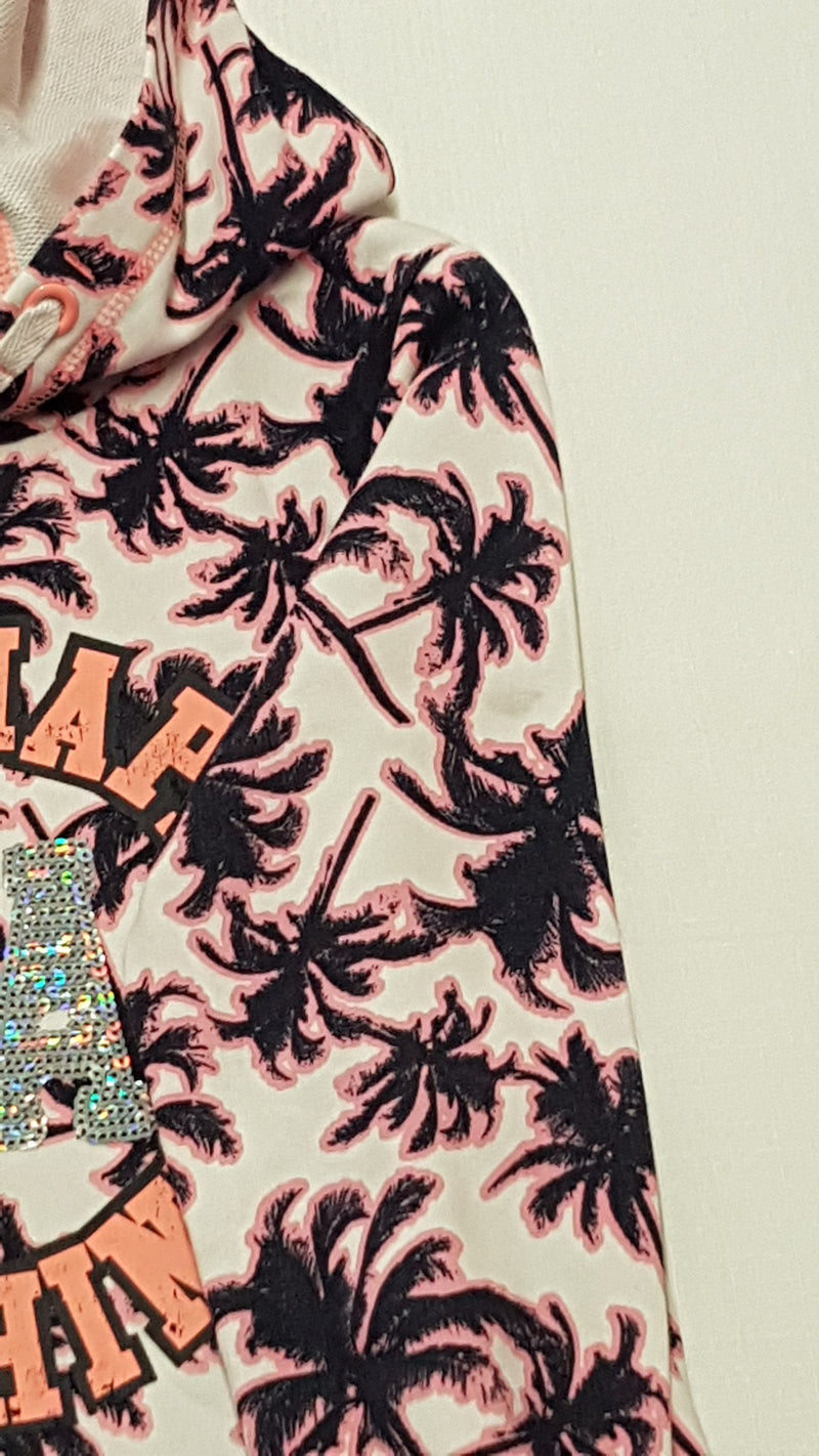 GEORGE KAPUCNIS,PÁLMAFÁS,FELIRATOS KISLÁNY PULÓVER 140-146