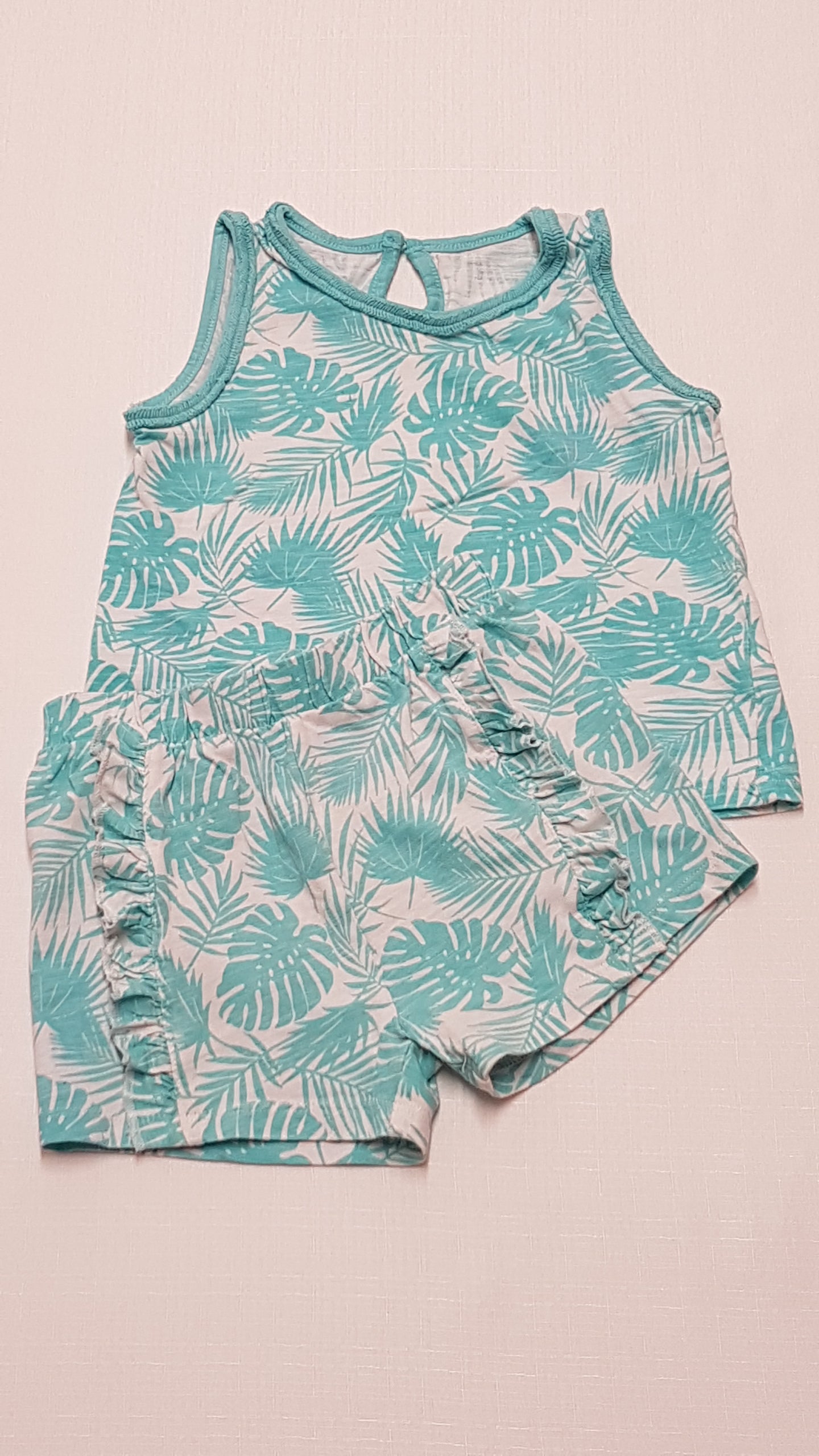 MATALAN PÁLMAFÁS KISLÁNY PAMUT SZETT 92-98