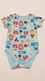 M&S ÁLLATFEJES KISFIÚ BODY 68-74