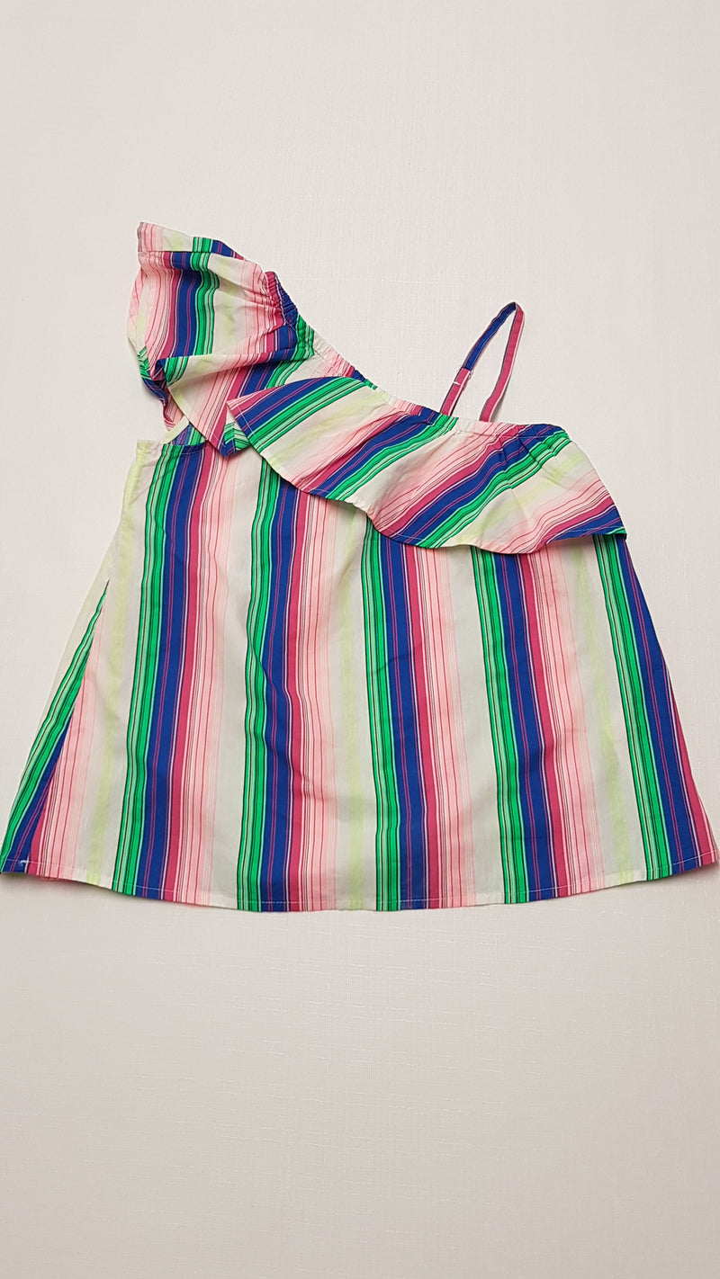 GEORGE DIVATOS,SZÍNES CSÍKOS,FODROS KISLÁNY FELSŐ 134-140