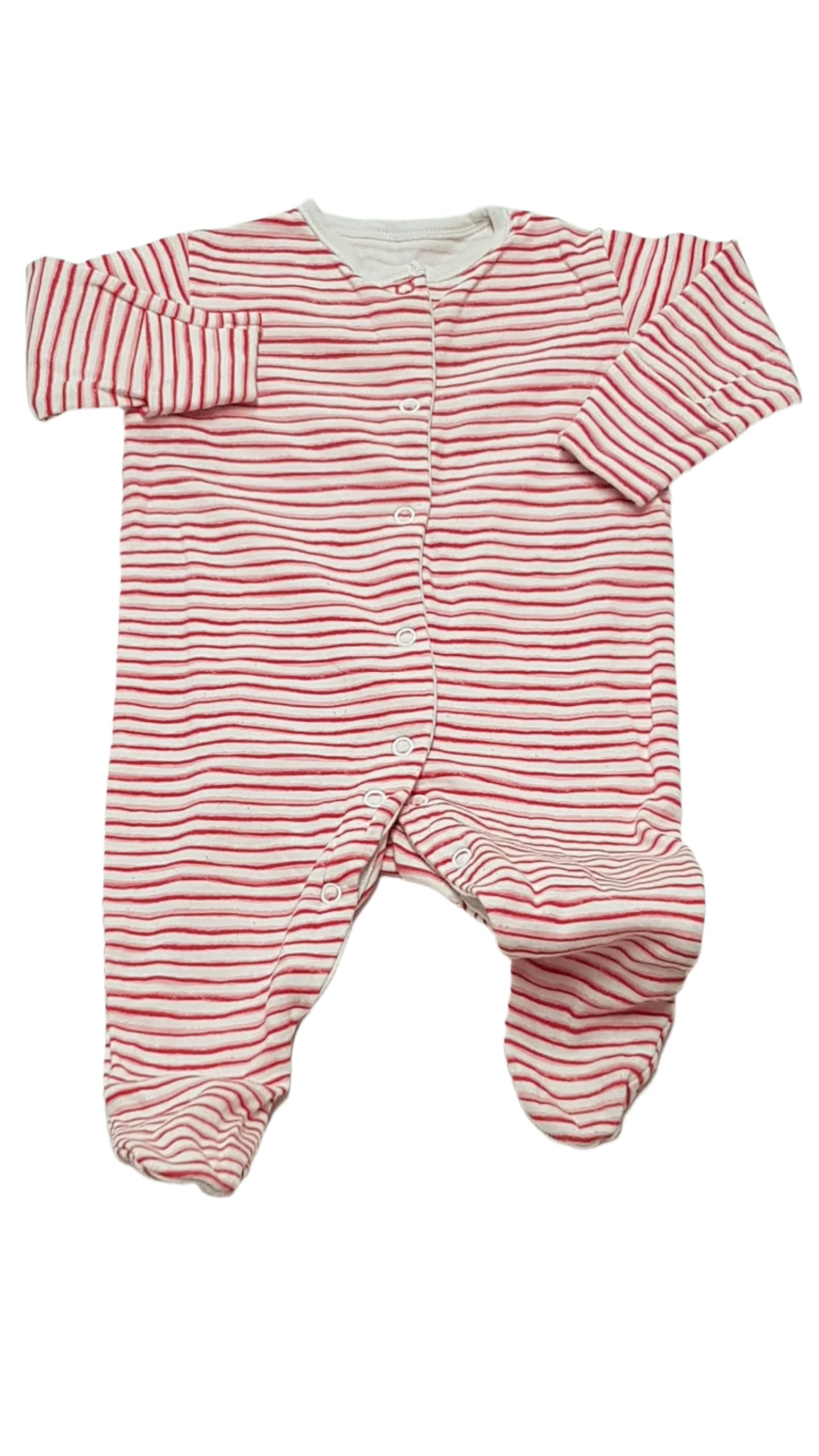 PRIMARK BABY PIROS-FEHÉR CSÍKOS KISLÁNY RUGI 62