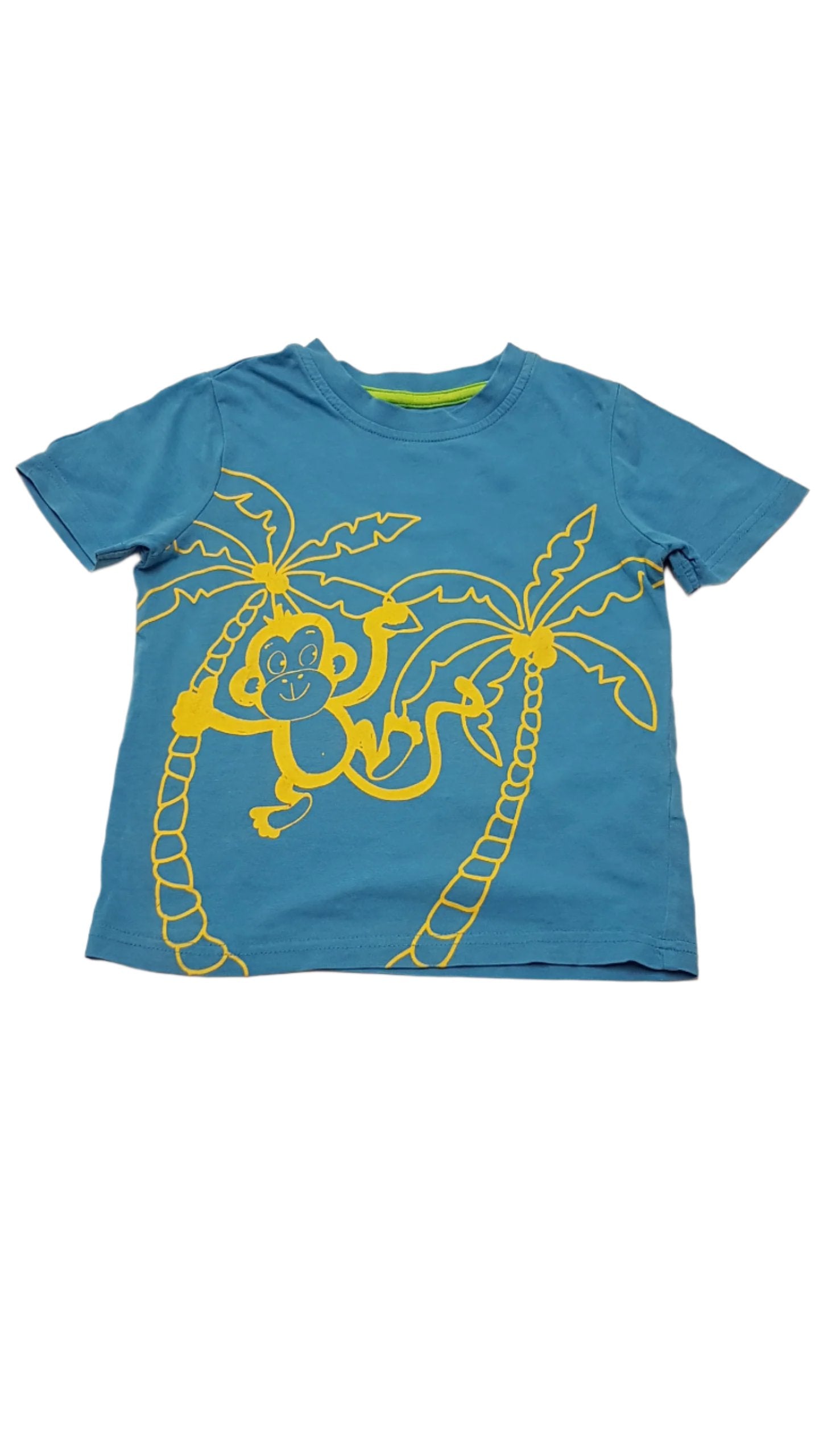 GEORGE VILÁGOSKÉK,VIDÁM MAJOM FIGURÁS KISFIÚ PÓLÓ 98-104