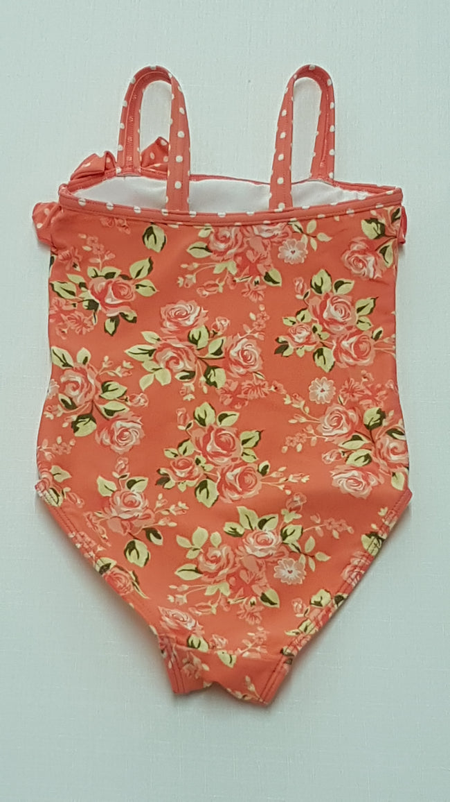 F&F KIDS GYÖNYÖRŰ SZÉP VIRÁGOS,FODROS,CSAJOS KISLÁNY FÜRDŐRUCI 98 Main Image