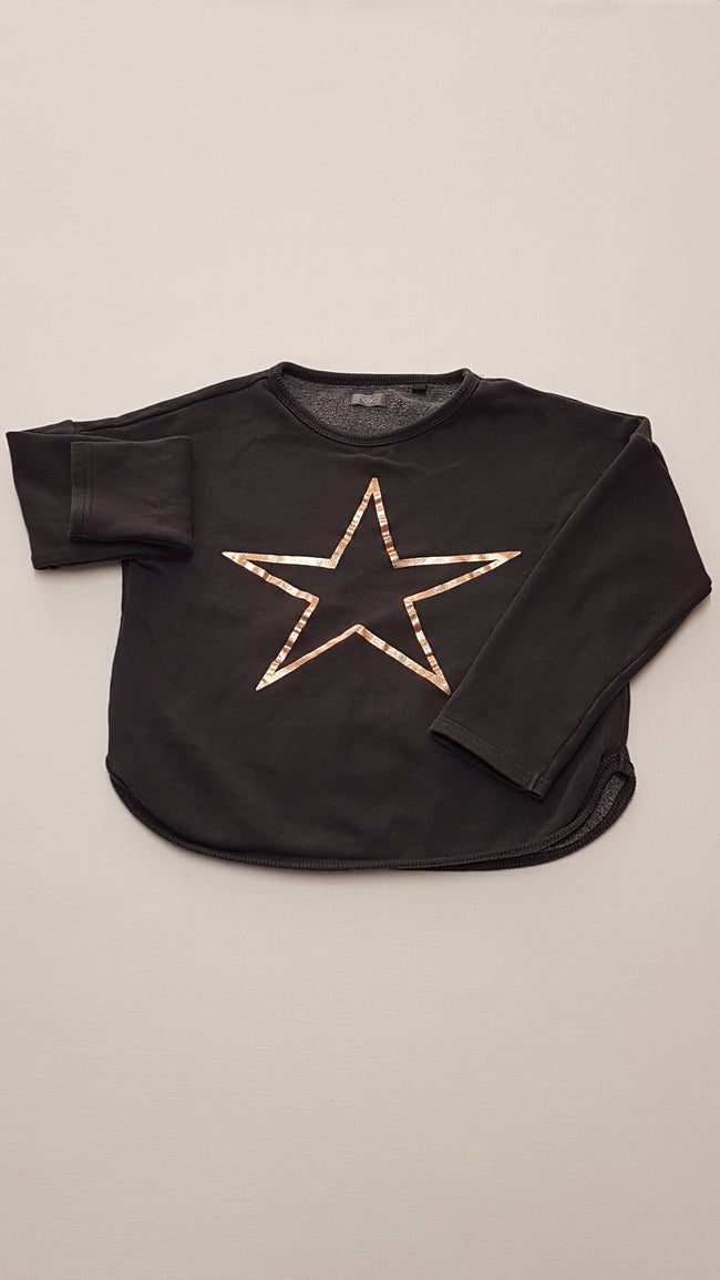 NEXT ROSE GOLD SZÍNŰ CSILLAGMINTÁS KISLÁNY PULÓVER 122 Hover Image