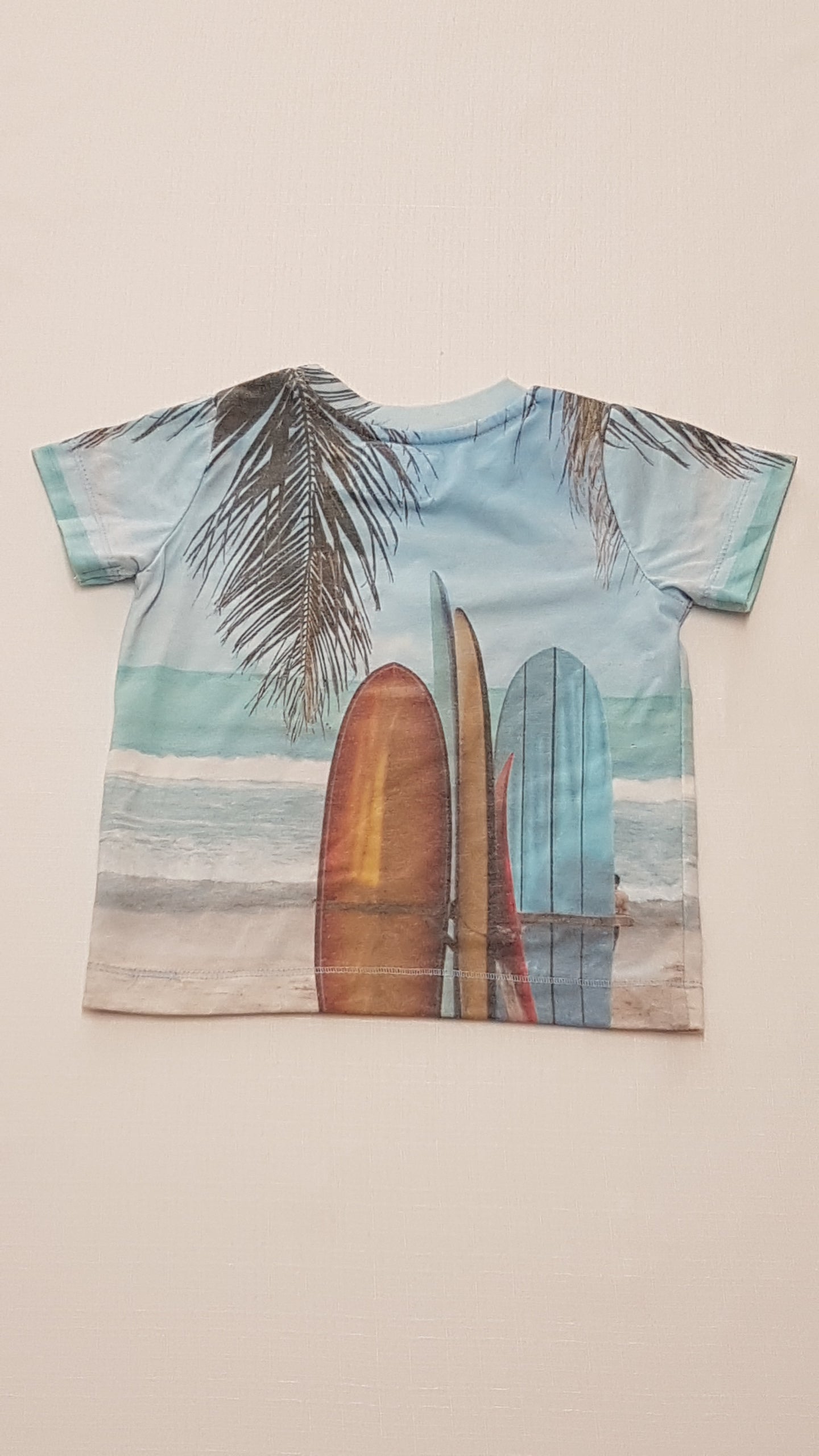 MOTHERCARE PÁLMAFÁS,SZÖRFÖS KISFIÚ PÓLÓ 80